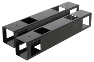 Ventura vedförvaringsbeslag svart, 370 x 63 mm, 2-pack