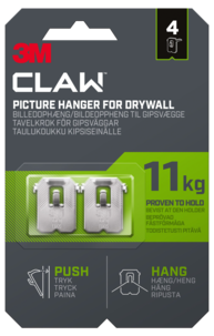 3M Claw Taulukoukku kipsiseinään, 11 kg