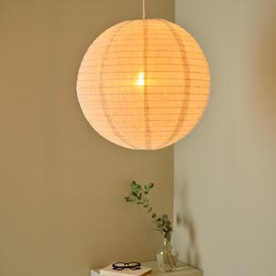 Northlight Ebba lampskärm till taklampa, linne, vit