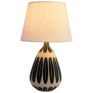 Greta bordlampe keramikk, håndmalt, 41,5 cm