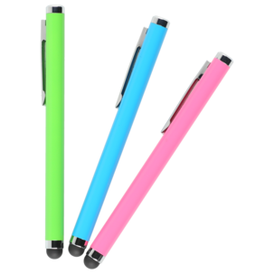 Touchpenna med gummitopp, 12,3 cm