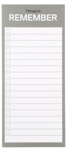 Muistilehtiö To-Do List
