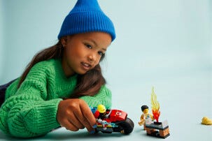 LEGO City Palokunnan pelastusmoottoripyörä 60410, yli 4-vuotiaille