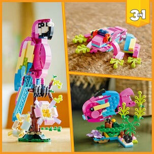 LEGO Creator 3-i-1 Exotisk Rosa Papegoja 31144, från 7 år