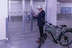 Abus Touch 57/45 hänglås med fingeravtryck, utomhus