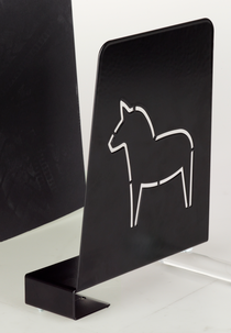 Bokstöd Dalahäst med klämfäste