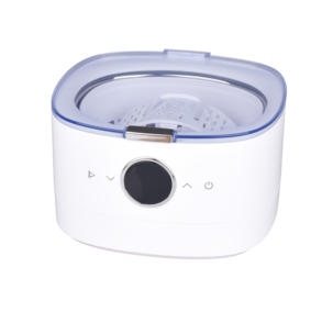 Ultraäänipesuri, jossa kello- ja levypidike, 750 ml