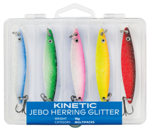 Skeddrag 24 g 5-pack, Kinetic Jebo Herring Glitter