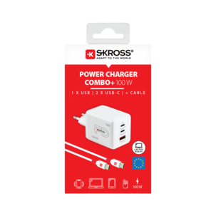 Skross Combo+ Matkalaturi 100 W PD, EU