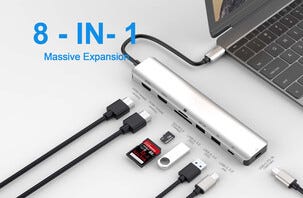 USB-C 8-in-1 Telakka
