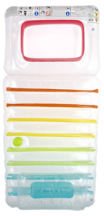 Badmadrass och loungestol 2-i-1, uppblåsbar, vuxen