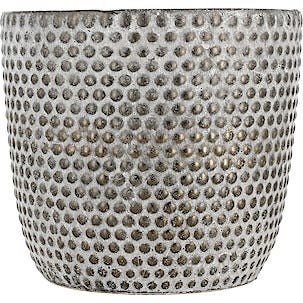 Potteskjuler, mørk grå med prikker