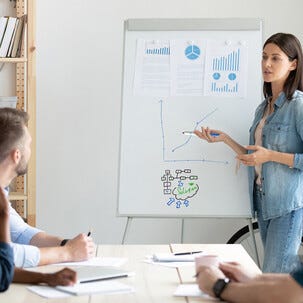 Whiteboardpenna med klickfunktion, 6-pack