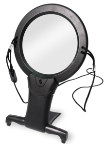 Lupp med lampa och halsband