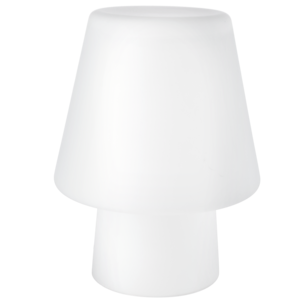Ossian XL bordlampe glass, hvit, 40 cm, Northlight