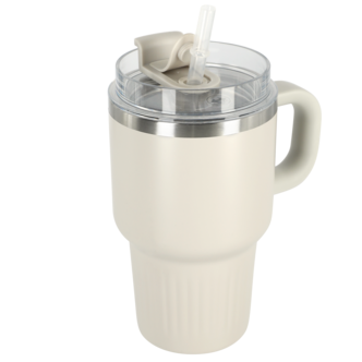 Liten termosmugg med sugrör, 0,6 liter