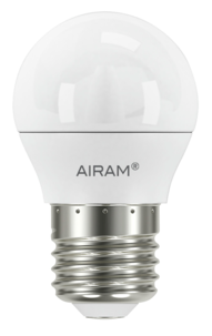 LED-lamppu E27 4,9 W Airam Oiva, lämpimän valkoinen