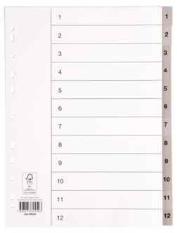 Permregister A4, nummerert