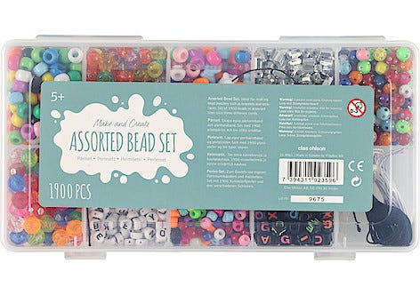 Pärlset med 1900 st. pärlor, från 5 år