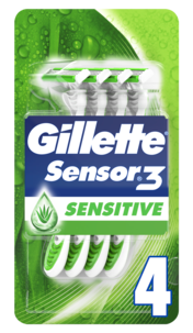 Rakhyvlar Gillette Sensor 3 Sensitive, 4-pack