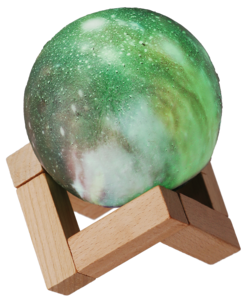 Kuulamppu 3D, ladattava pöytävalaisin ja kaukosäädin