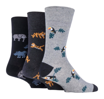 SockShop Gentle Grip herr strumpor. 39-45, 3-pack