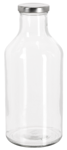 Glasflaska med skruvlock 1 liter