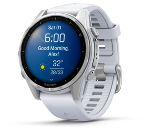Garmin Fenix 8 träningsklocka med GPS vit, 43 mm