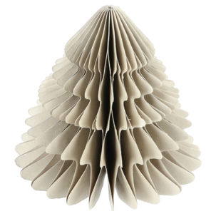 Pappersgran dekoration, veckad med magnet, 10 cm