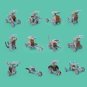 Solcellsdriven robot, byggsats i 197 delar, från 8 år