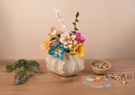 Pärlset blommor pysselset, från 12 år