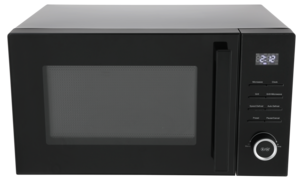 Enkel fristående mikrovågsugn svart 23 l, 900 W