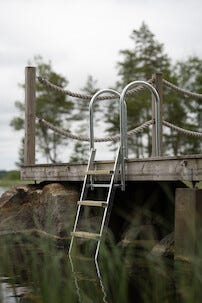 Siljan fällbar badstege brygga, Skeppshultstegen