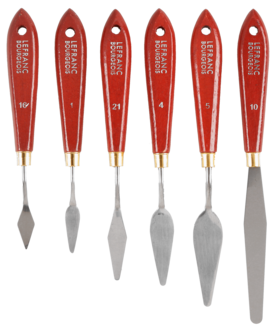 Lefranc & Bourgeois maler- og palettkniver, 6-pk