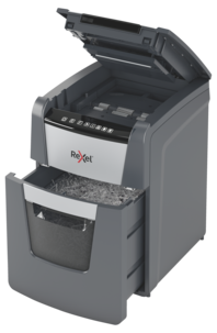 Dokumentförstörare Rexel Optimum AutoFeed+ 100X, korsstrimling