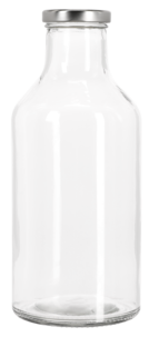 Glasflaska med skruvlock 1 liter