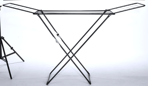 Sammenleggbart tørkestativ, svart