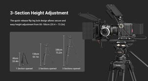 SmallRig AD-01 videostativ med Fluid Head