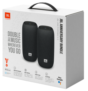 JBL Link Portable trådlös smart högtalare, 2-pack
