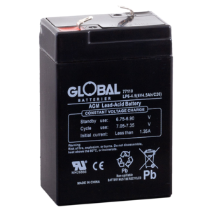 Global AGM-batteri 6 V, 4,5 Ah