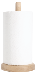 Hushållspappershållare trä