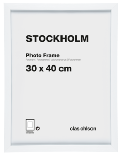 Fotoram Stockholm, vit