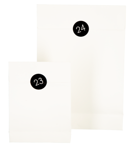Adventspåsar 24-pack, vit