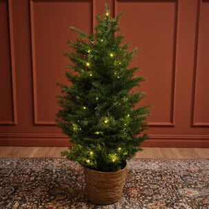 Kunstig tuja med belysning 90 cm