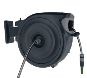 Automatisk slangetrommel til vegg, svingbar, 40 m