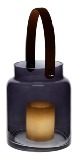 Glasslykt med håndtak