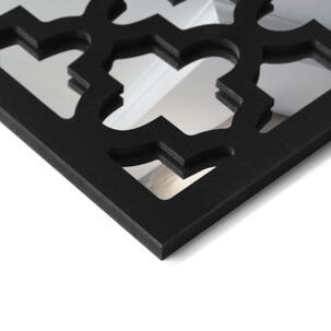 Koristeellinen seinäpeili 50x50 cm, musta