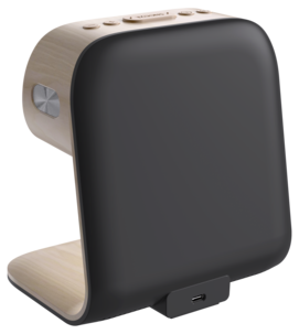 Väckarklocka digital med belysning och trådlös laddning Qi