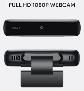 Webbkamera 1080p 30fps, Aukey PC-W1 