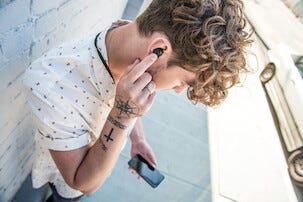 Bragi The Headphone trådløse hodetelefoner med mikrofon 